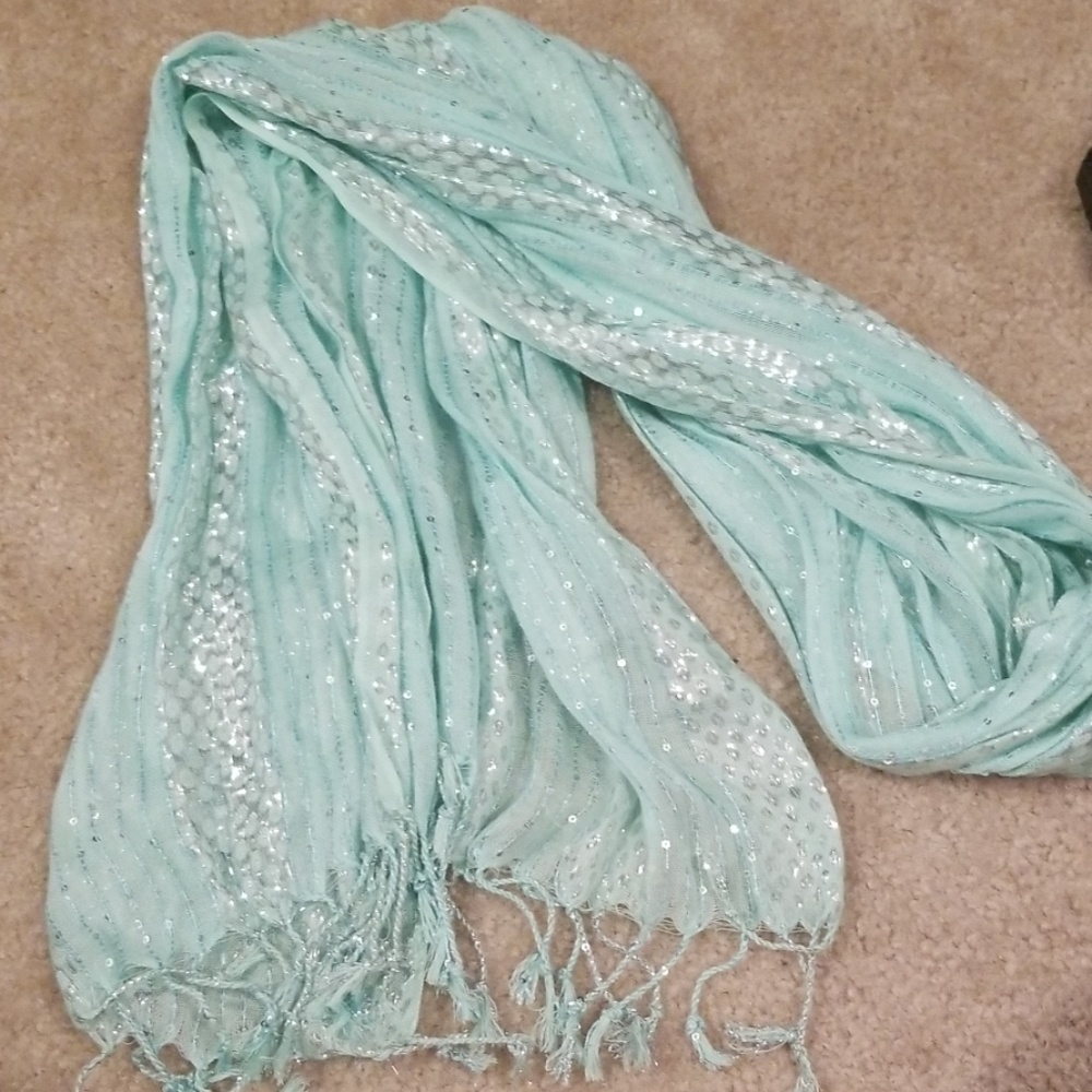 Mint green scarf